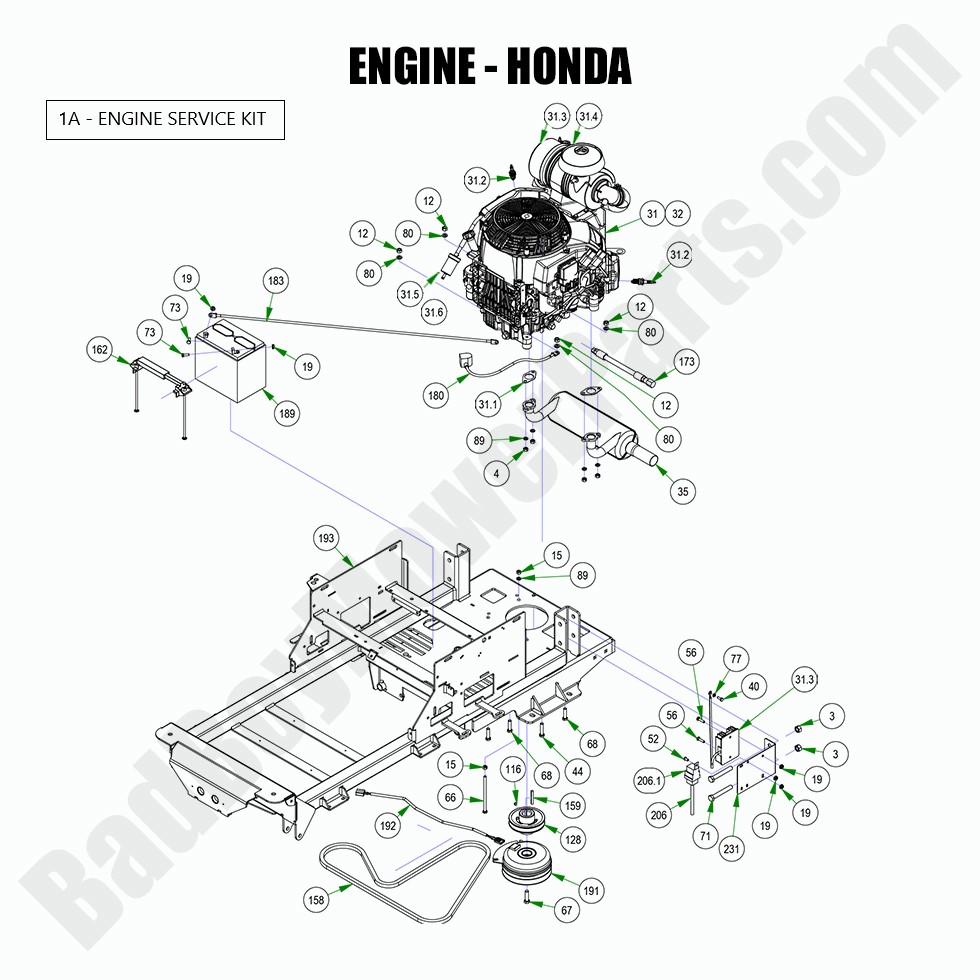 2022 Maverick HD Engine - Honda